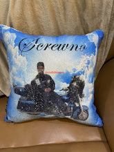 Load image into Gallery viewer, Sequins mermaid pillow