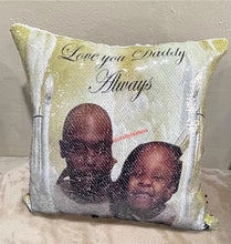 Load image into Gallery viewer, Sequins mermaid pillow