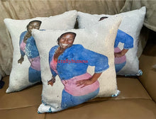 Load image into Gallery viewer, Sequins mermaid pillow