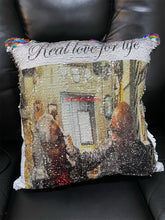 Load image into Gallery viewer, Sequins mermaid pillow