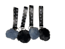 Load image into Gallery viewer, Faux Leather Wristlet keychain