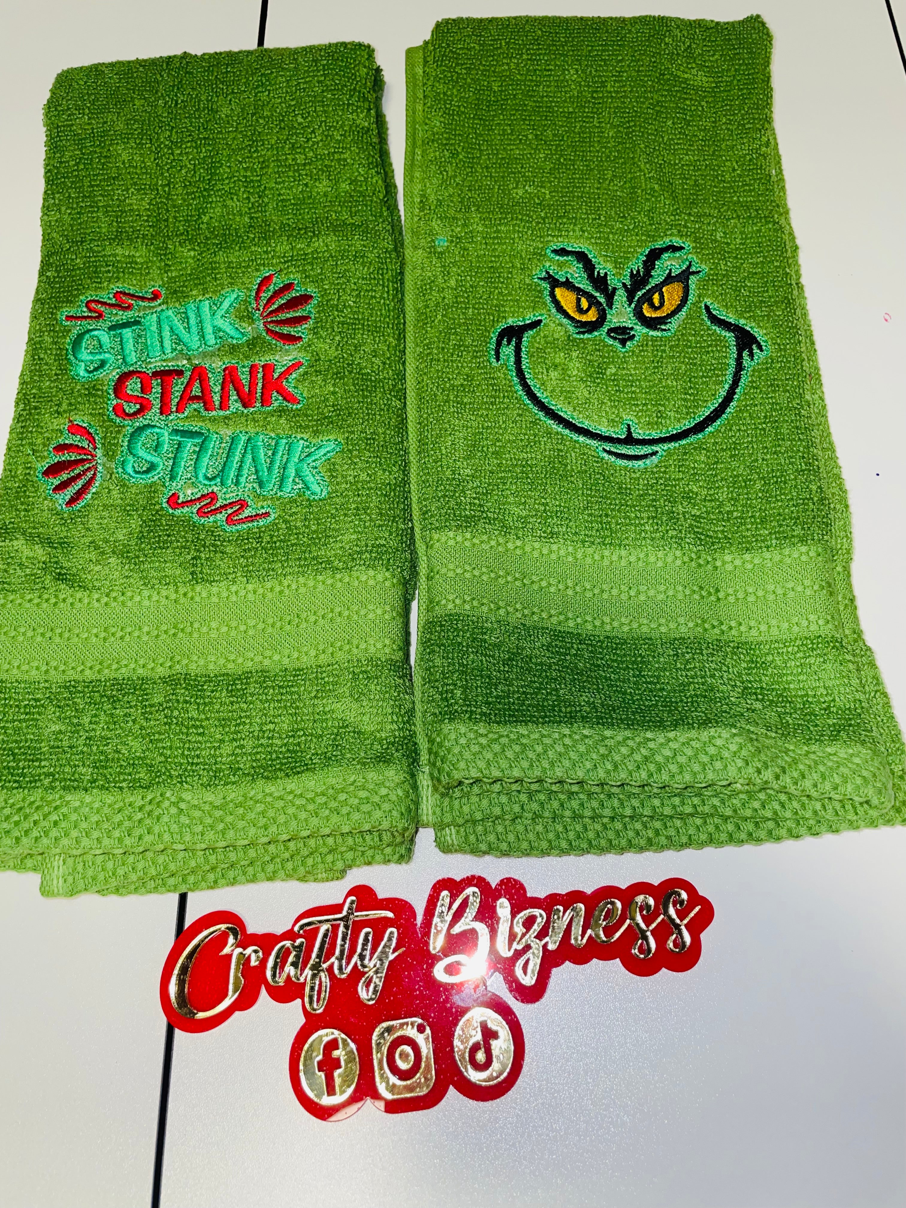 Grinch towel sets