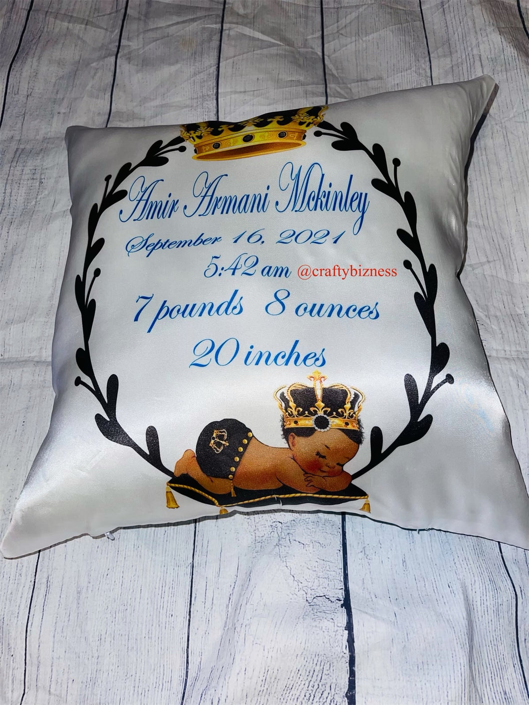 Birth Announcement Pillow