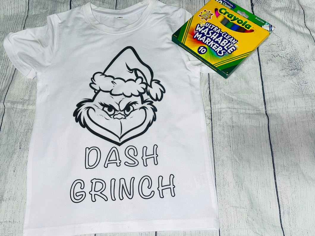 Grinch Coloring Shirts