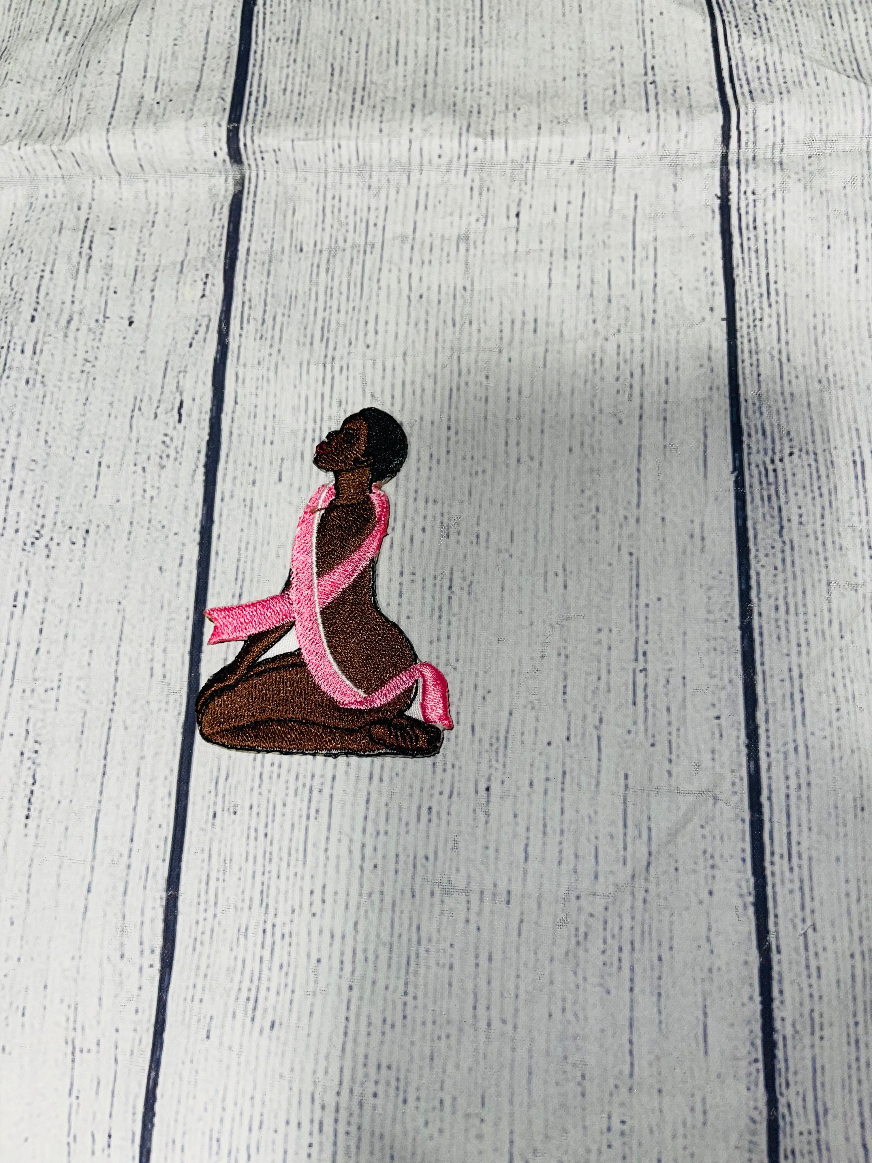 Breast Cancer Ribbon Iron on Patch