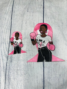 Breast Cancer I am a Fighter Iron on Patch