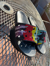 Load image into Gallery viewer, Tie Dye Bling Crocs

