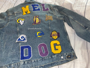 Lakers/Rams Patched Jacket