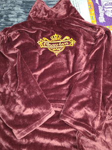 Royal monogrammed robe